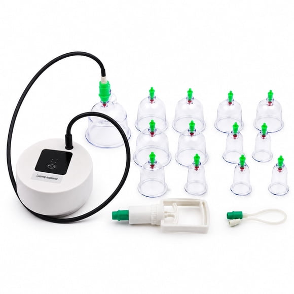 Set eléctrico de 12 ventosas Cupping Massage Instrument Default Title