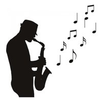 Rienda Libre Graphics - Decomural Saxophone Player Jazz Music Ws-15612