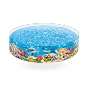 Piscina Redonda Para Niños Intex Deep Blue Sea Snapset 2,44Mt X 0,46Mt 2040 Litros