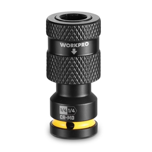 Adaptador de Vaso WORKPRO 1/4" a 1/4" Hex CR-MO