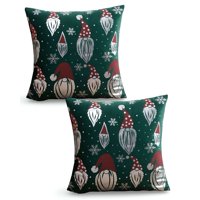 Genérico - Set De 2 Fundas De Cojin Para Navidad M9