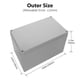 thumbnail image 2 of Caja de conexiones LeMotech IP67 impermeable de plástico ABS gris, 2 of 8