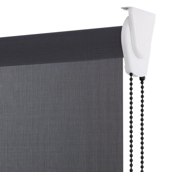 Cortina Roller Sunscreen Gris Oscuro, Alto Ajustable máximo de 240 cm x Ancho a Elección para Sala, Living, Oficina o Escritorio (145 cm de Ancho x 240 cm de Alto)