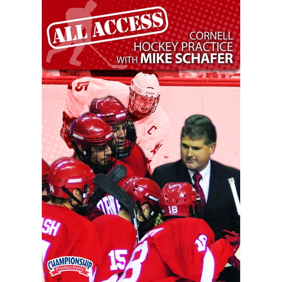 DVD de Prácticas de Hockey All Access Cornell con Mike Schafer