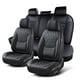 thumbnail image 1 of Fundas de Asiento TINRAIYANG Juego Completo Cuero Negro Sintético, 1 of 8