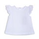 thumbnail image 1 of Polera Bebé Niña Manga Corta Lisa con Broches Blanco Pillin, 1 of 3