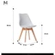 thumbnail image 5 of Pack 4 Sillas De Comedor Tulip Acolchada Blanco, 5 of 8