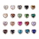thumbnail image 5 of 20 Botones De Parte Posterior Plana De Diamantes De Imitación De Corazón De Cristal Para Decoración De Joyería, 5 of 5