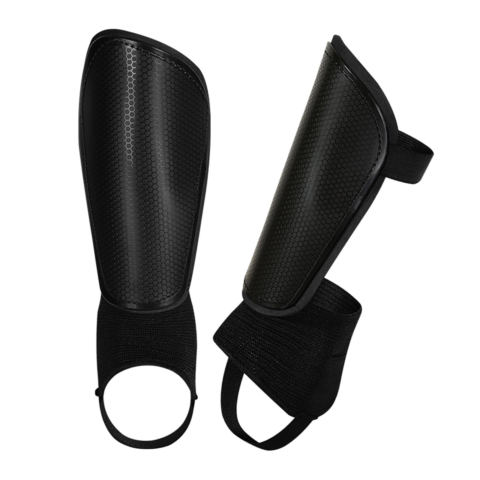 Magideal - Protector De Espinilla De Fútbol Profesional, Fácil De Usar, Cubierta De Espinilla De Fútbol Portátil, Suave Para Fútbol, Caminar, Baloncesto, Viajes, Negro M