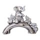 thumbnail image 1 of Estatua De Elefante De Resina, Escultura Moderna De Elefante Para Oficina, Estantería, Gabinete, Plata, 1 of 5