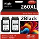 thumbnail image 1 of Cartucho de tinta KAMOINC 260XL negro, paquete de 2, alto rendimiento, 1 of 7
