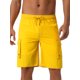 thumbnail image 1 of INSPIRE CHIC Pantalones Cortos de Verano para Hombre con Cintura de Cordón, Bolsillos Laterales y Color Sólido 36 Amarillo, 1 of 6