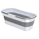 thumbnail image 2 of Cubo De Agua Plegable Para Fregona Con Ruedas, Ahorro De Espacio Para Senderismo, Picnics, Blanco Y Gris, 2 of 4