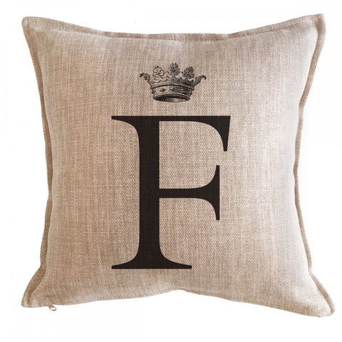 Tuyo Print - Cojín Letra Corona F 45X45