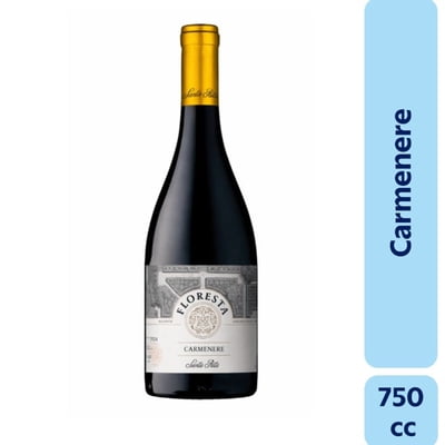 Vino Tinto Carmenere 13.2° Botella 750 Ml Floresta