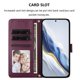 thumbnail image 5 of Xiaomi Redmi 17 4G/5G Funda Billetera con Estampado de Gato, Morado Oscuro, 5 of 6