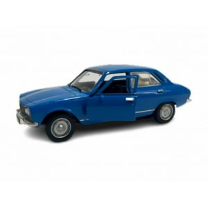 Top10Books - Peugeot 504 De 1975 Azul Miniatura Welly Escala