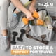 thumbnail image 5 of Par de mancuernas Yes4All con revestimiento de neopreno, 6,8 kg, color naranja oscuro, 5 of 7