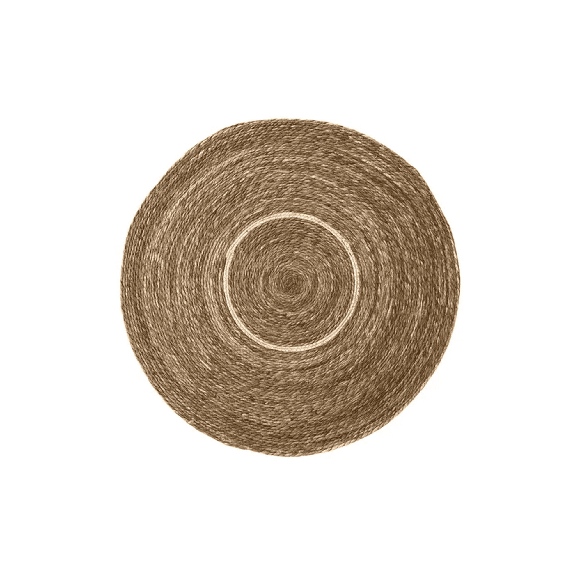 Genérico - Alfombra Redonda Yute 100 Cm Para Decoración Living Y Exteriores