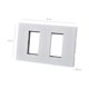 thumbnail image 3 of Pack 20 Placas Doble con Soporte Metálico - Blanco, 3 of 3