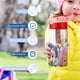 thumbnail image 5 of Bubble GuppiesBotella de Agua con Tapa Pop Top de Un Toque, Acero Inoxidable, a Prueba de Fugas, para Deportes, Botella Infantil rosa 12 oz, 5 of 6