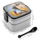 thumbnail image 2 of La Leyenda de Korra Fiambrera de Doble Capa, Contenedor de Almuerzo Portátil Apilable, Almacenamiento de Alimentos Hermético a Prueba de Fugas, 1000ml, 2 of 6
