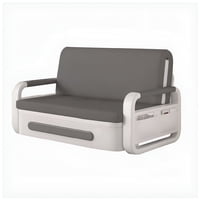 Mueble Market - Futón Steel Blanco Marengo