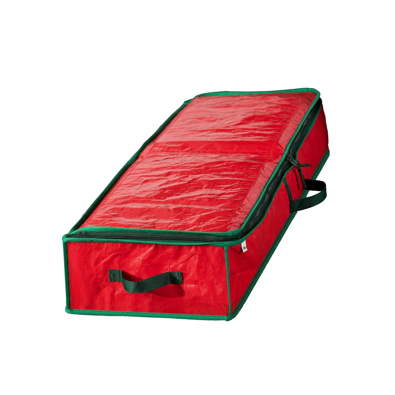 Magideal - Bolsa De Almacenamiento De Papel De Regalo De Navidad Almacenamiento De Papel De Regalo De Tela (102,9 Cm X 35,5 Cm X 15,2 Cm) Para Papel, Etiquetas Y Rojo