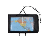 Xusx111 - Caso De Mapa, Impermeable Militar Senderismo Mapa Bolsa Titular Con Ventana Transparente Y Cordón, Para Acampar, Senderismo, Documentos, Electrónica, Emergencia, Al Aire Libre, Negro (Bolsa