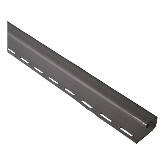 Perfil J Siding Pvc 1/2'' Rigido Antracita 3,8mts Dvp