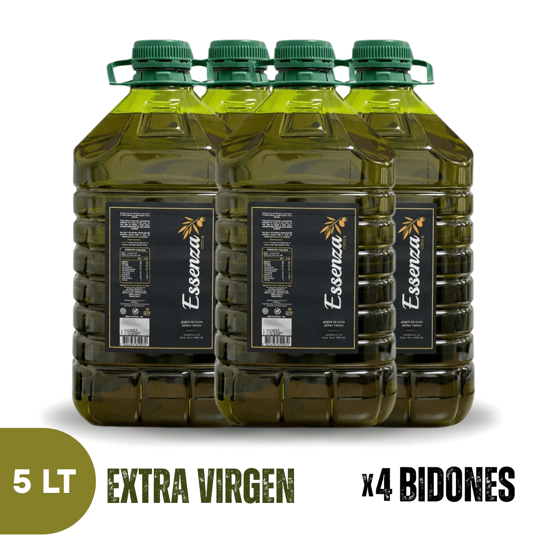 Aceite De Oliva Extra Virgen Premium Essenza 4 X 5 Litros