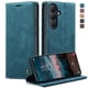 thumbnail image 3 of Funda FOXDOCK cartera de cuero retro para FOXDOCK Samsung S26/S26 Plus – Resistente a golpes, ranuras para tarjetas – azul, 3 of 5