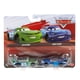 thumbnail image 1 of Coche de juguete Mattel Disney Cars, paquete de 2 unidades, Carbon Cyber #67 Jim Reverick & Lil' Tor, 1 of 2