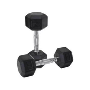 Hwm - Mancuernas De Caucho 5Kg Par