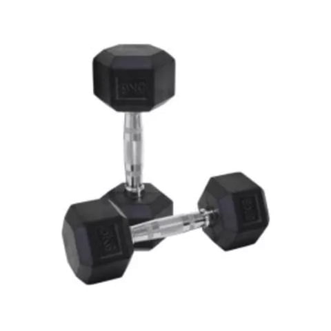 Hwm - Mancuernas De Caucho 5Kg Par