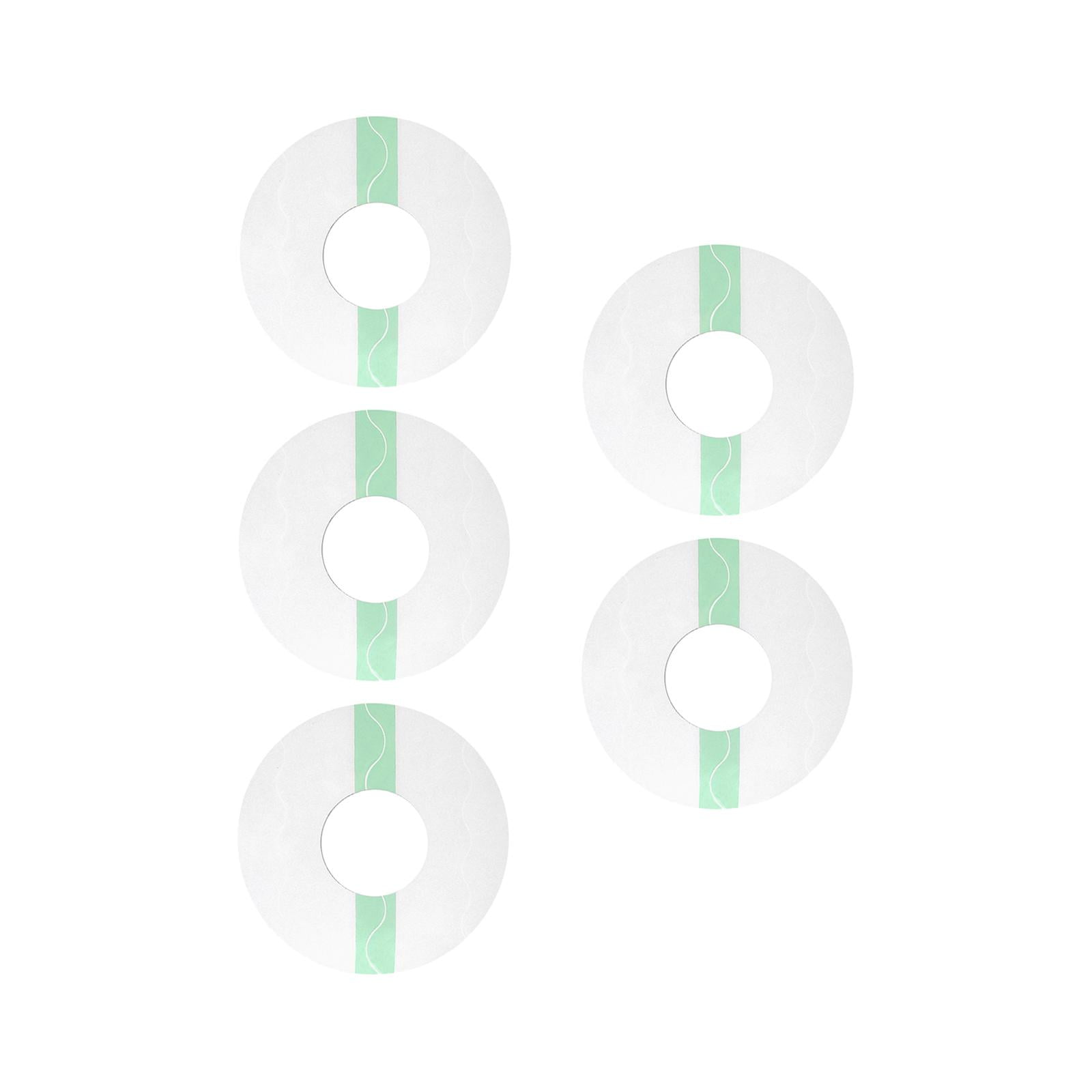 Ioensy - 5 Piezas De Parches Adhesivos Impermeables Precortados Cubierta Del Sensor Para Correr Ciclismo Redondo