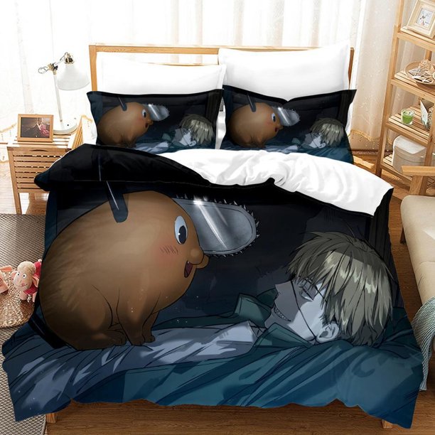 Chainsaw Man Gifts D Quilt Duvet Cover Set Pillowcase Bedclothes3-Piece Bedding Set