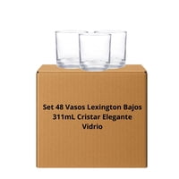 Set 48 Vasos Lexington Bajos 311Ml Cristar Elegante Vidrio