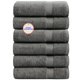 thumbnail image 1 of Juego de toallas KAHAF COLLECTION 61 × 122 cm (6 unidades) Gris claro, 1 of 6