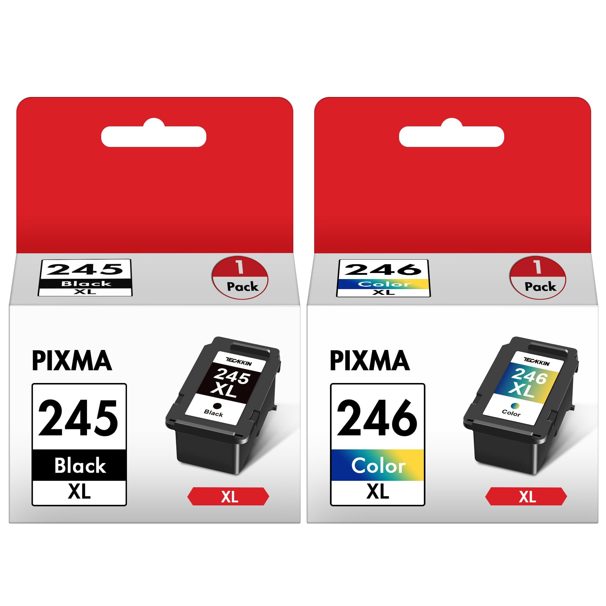 Cartucho De Tinta Teckkin Pg-245 Xl/cl-246 Xl Para Impresora Canon