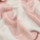 thumbnail image 2 of Manta de franela Nautica 127x152 Waffle cama sofá suavidad superior rosa, 2 of 7