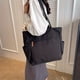 thumbnail image 3 of Women's Minimalist Tote Bag, Solid Color Casual Shoulder Bag, All-Match Bag For School, 3 of 5
