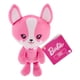 thumbnail image 1 of Peluche de peluche Barbie con forma de cachorro rosa, 18 cm, con cuello brillante, 1 of 5