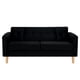 thumbnail image 1 of Sofa New Retro 3c Felpa 05 Negro, 1 of 6