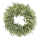 thumbnail image 4 of Guirnalda De Corona De Lavanda De 18.0 In Grande Artificial Para Puerta Delantera Decoración De Vacaciones Blanco Verde, 4 of 5