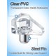 thumbnail image 4 of Pines de soporte para estantes Apipi 100 piezas 5 mm PVC transparente y acero, 4 of 7