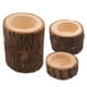 thumbnail image 3 of Tocón De árbol 3x Soporte De Vela De Madera Para La Luz Del Té Para La Decoración De La Boda, 3 of 3