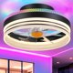thumbnail image 1 of Ventilador de Techo Mpayel RGB de 13 pulgadas con Luz y Bajo Perfil, 1 of 3