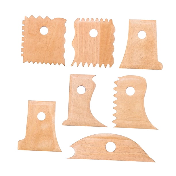 7 Piezas De Herramientas Para Alfarería, Herramienta Para Cortar Arcilla Y Esculpir Para Manualidades Artísticas, Dar Forma A Roma, 9cm X 8cm