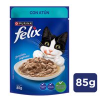 Alimento Húmedo Gato Adulto Sabor Atún Pouch 85 G Felix
